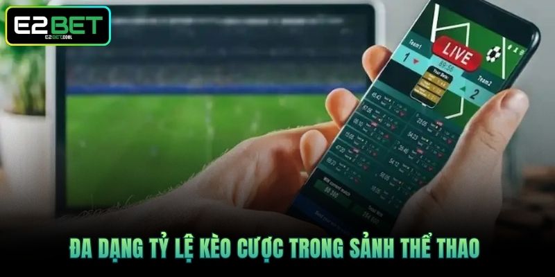 Đa dạng tỷ lệ kèo cược trong sảnh thể thao 